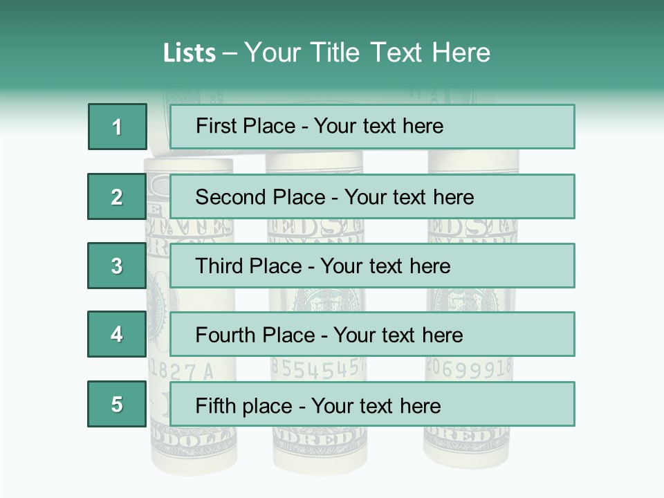 Banknote Rate Dry PowerPoint Template