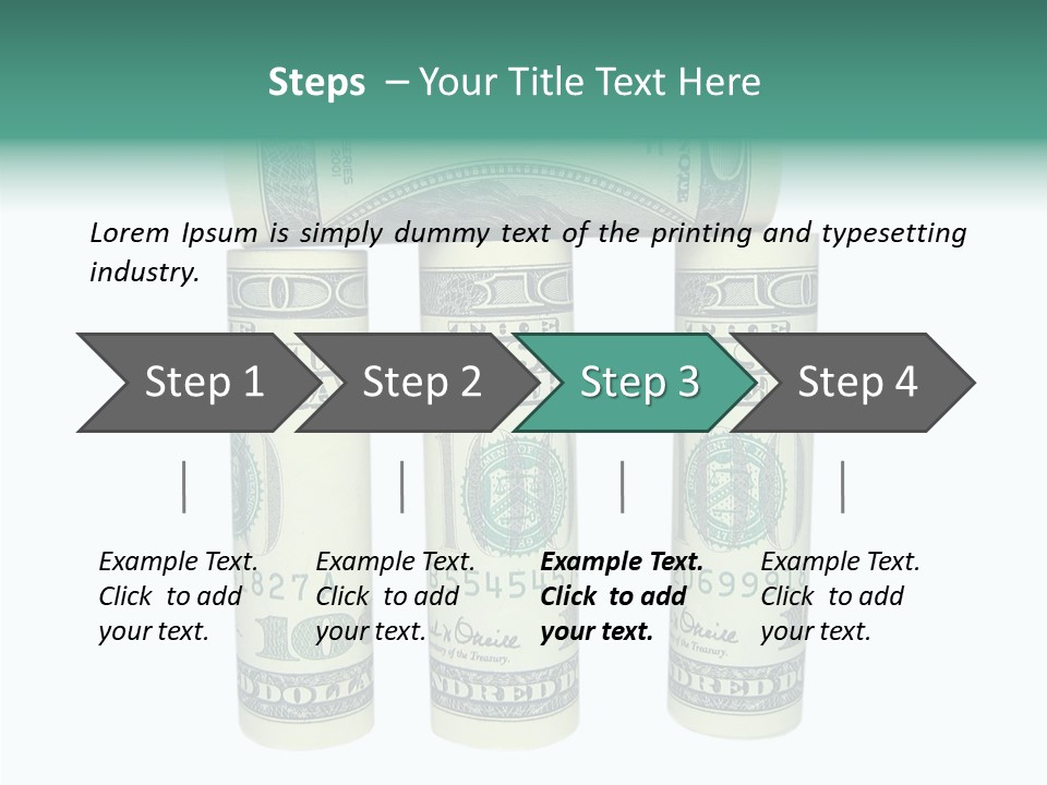 Banknote Rate Dry PowerPoint Template