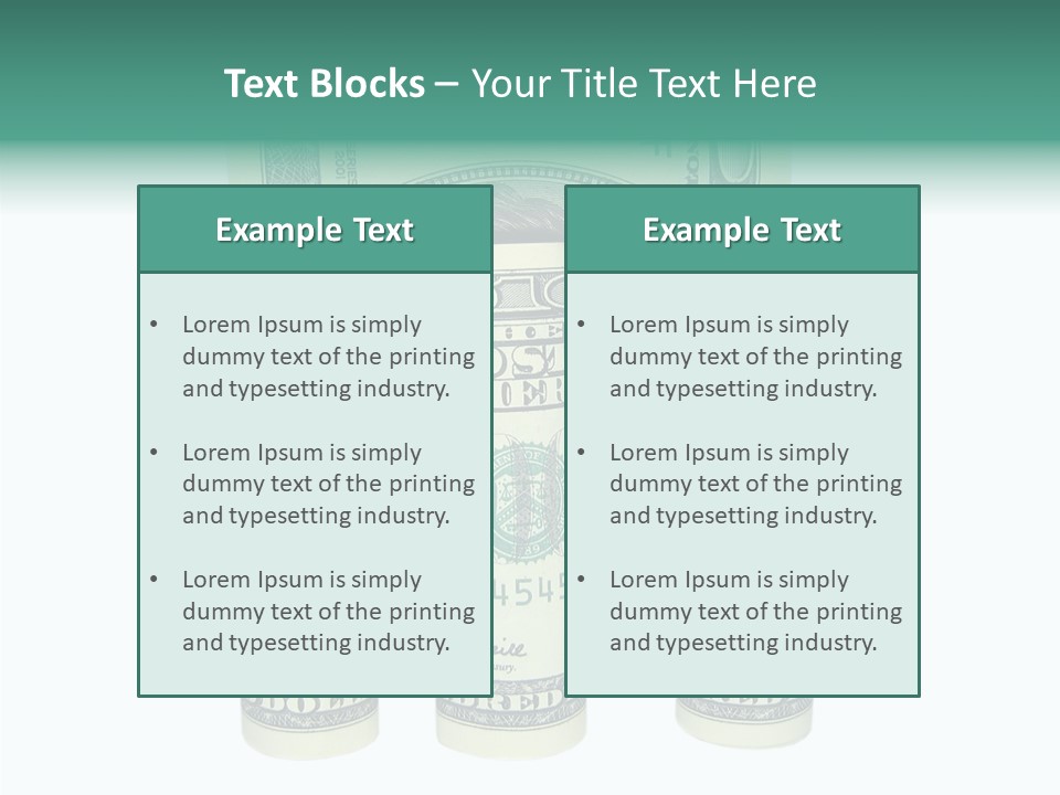 Banknote Rate Dry PowerPoint Template