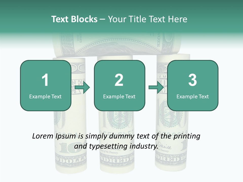 Banknote Rate Dry PowerPoint Template