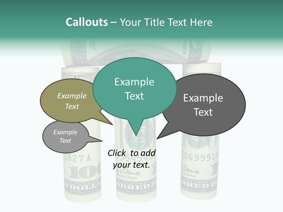 Banknote Rate Dry PowerPoint Template