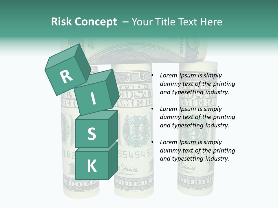 Banknote Rate Dry PowerPoint Template