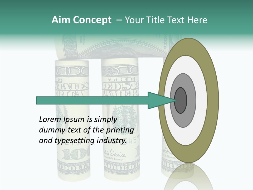 Banknote Rate Dry PowerPoint Template