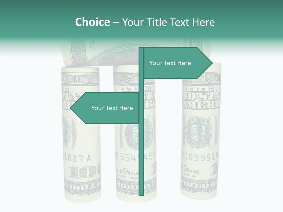 Banknote Rate Dry PowerPoint Template