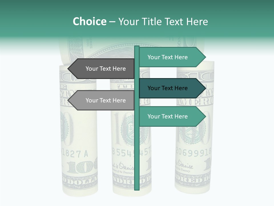 Banknote Rate Dry PowerPoint Template