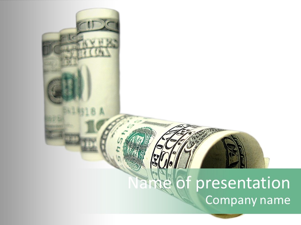 Currency Price Pen PowerPoint Template