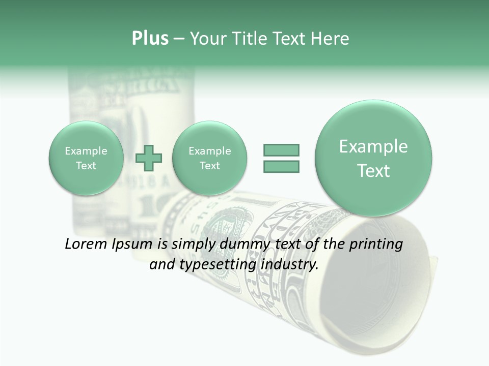 Currency Price Pen PowerPoint Template