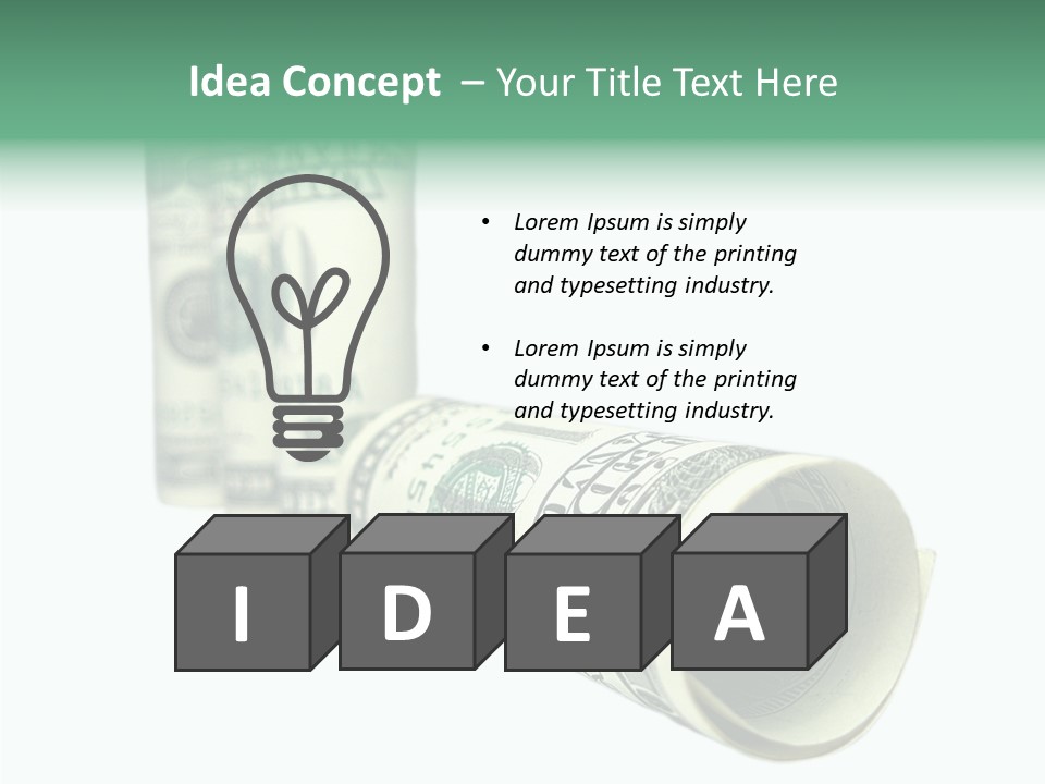 Currency Price Pen PowerPoint Template