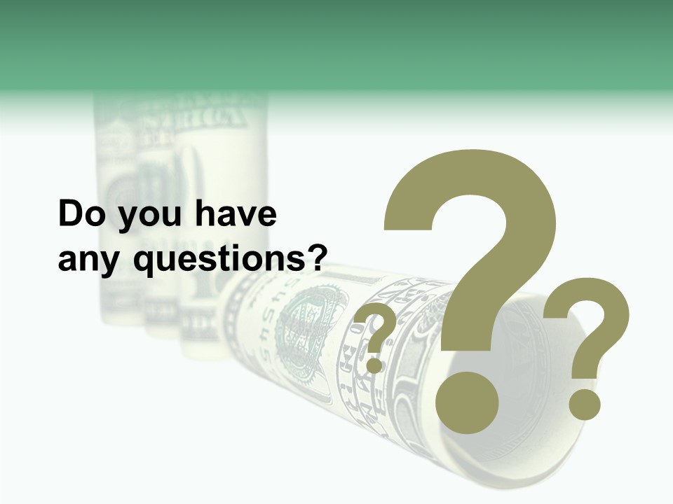 Currency Price Pen PowerPoint Template