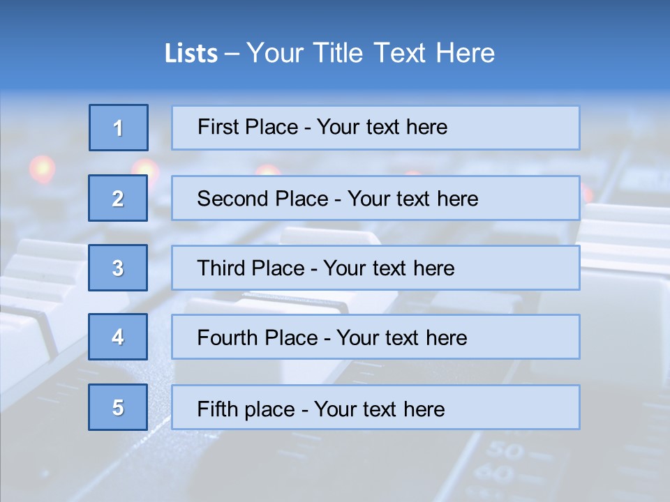 Country Recording Music PowerPoint Template