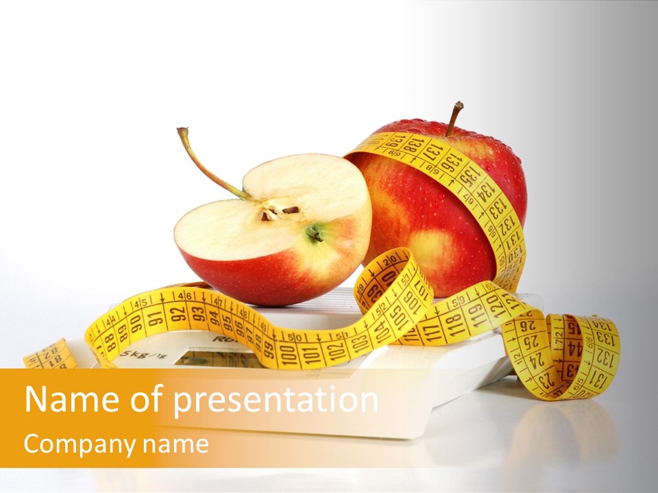 Diet Lens Measure PowerPoint Template