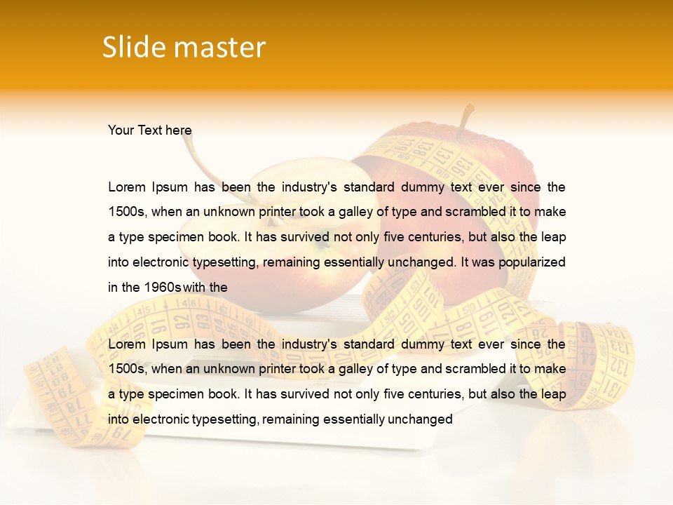 Diet Lens Measure PowerPoint Template