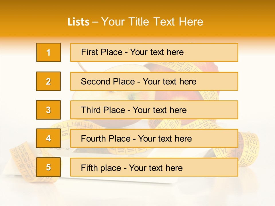 Diet Lens Measure PowerPoint Template