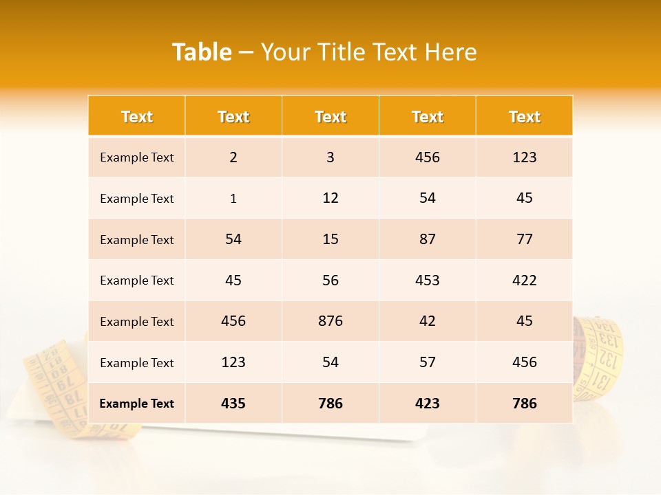 Diet Lens Measure PowerPoint Template