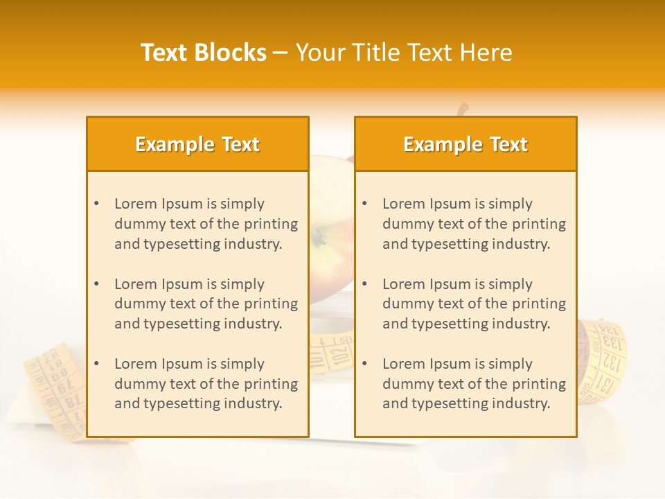Diet Lens Measure PowerPoint Template