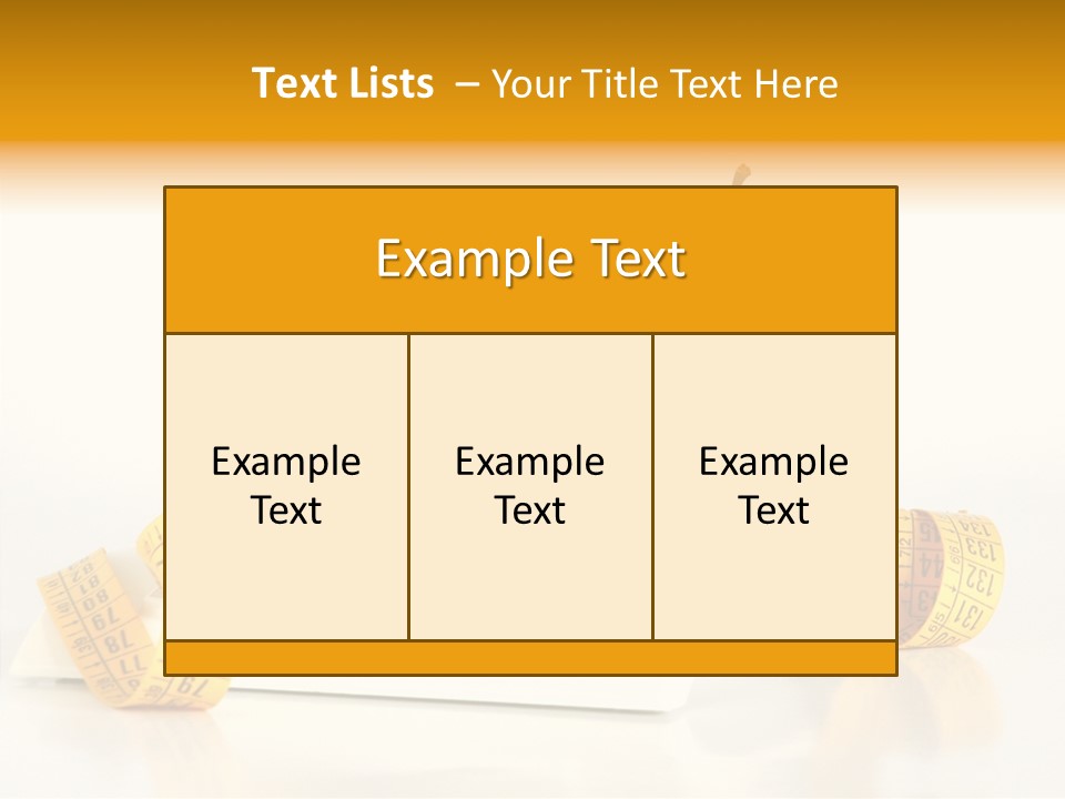 Diet Lens Measure PowerPoint Template