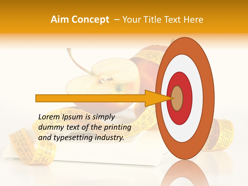 Diet Lens Measure PowerPoint Template