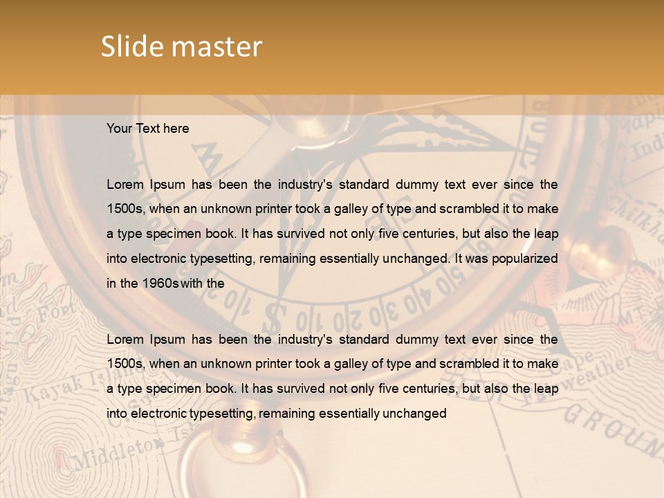 Travel Map Way PowerPoint Template