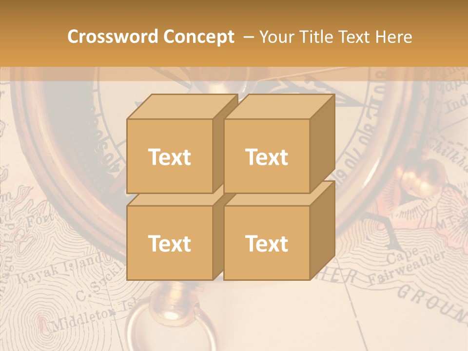 Travel Map Way PowerPoint Template