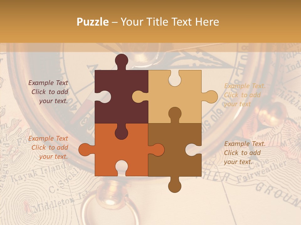 Travel Map Way PowerPoint Template