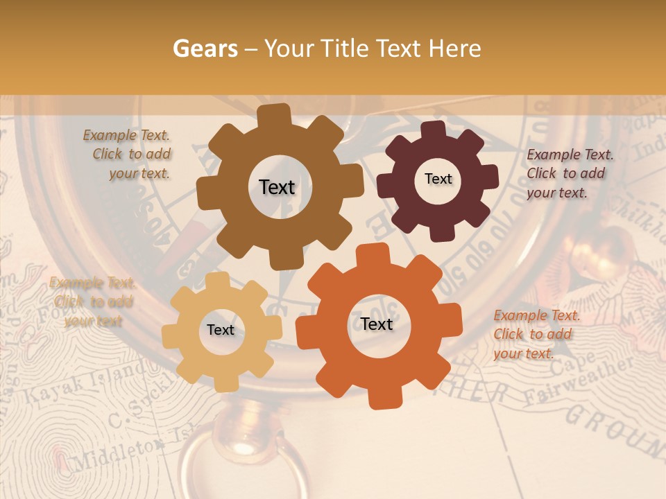 Travel Map Way PowerPoint Template