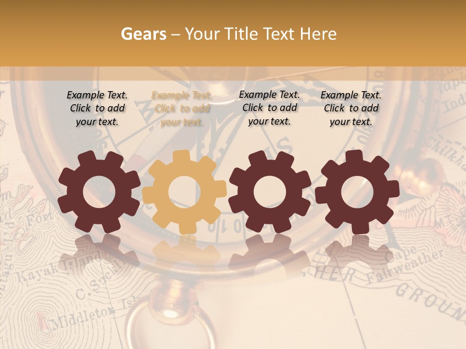 Travel Map Way PowerPoint Template