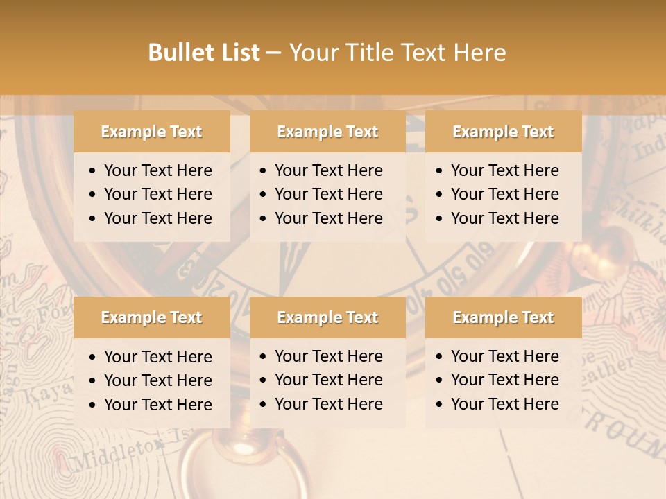 Travel Map Way PowerPoint Template