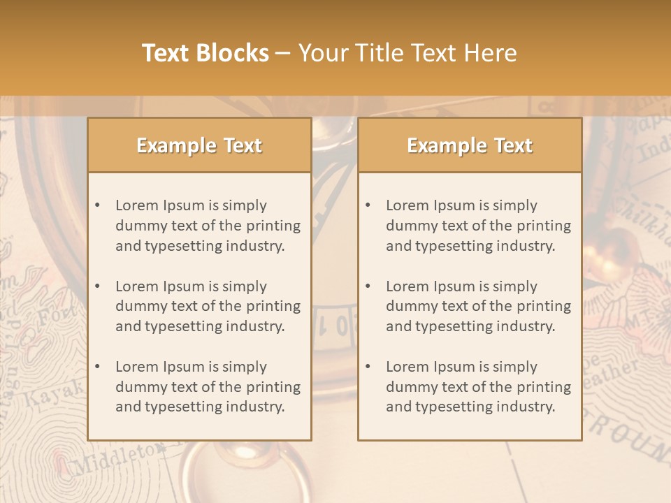 Travel Map Way PowerPoint Template