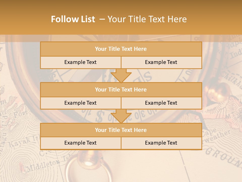 Travel Map Way PowerPoint Template