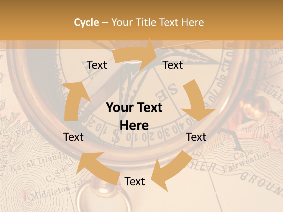 Travel Map Way PowerPoint Template