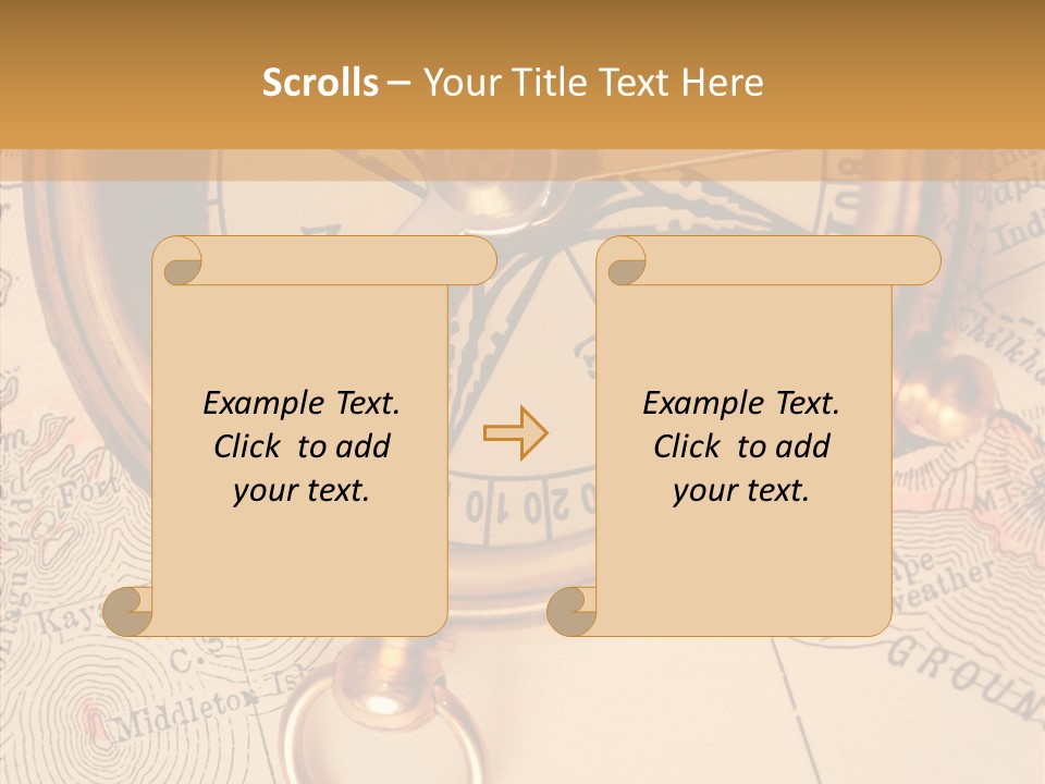 Travel Map Way PowerPoint Template