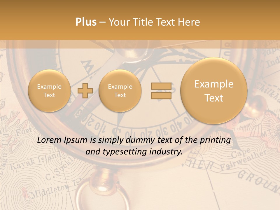 Travel Map Way PowerPoint Template