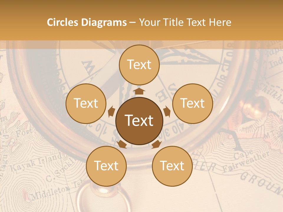 Travel Map Way PowerPoint Template