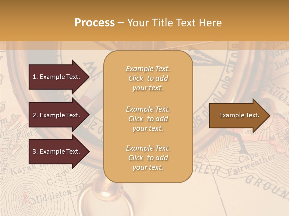 Travel Map Way PowerPoint Template