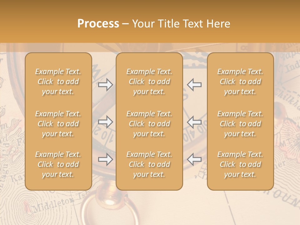 Travel Map Way PowerPoint Template