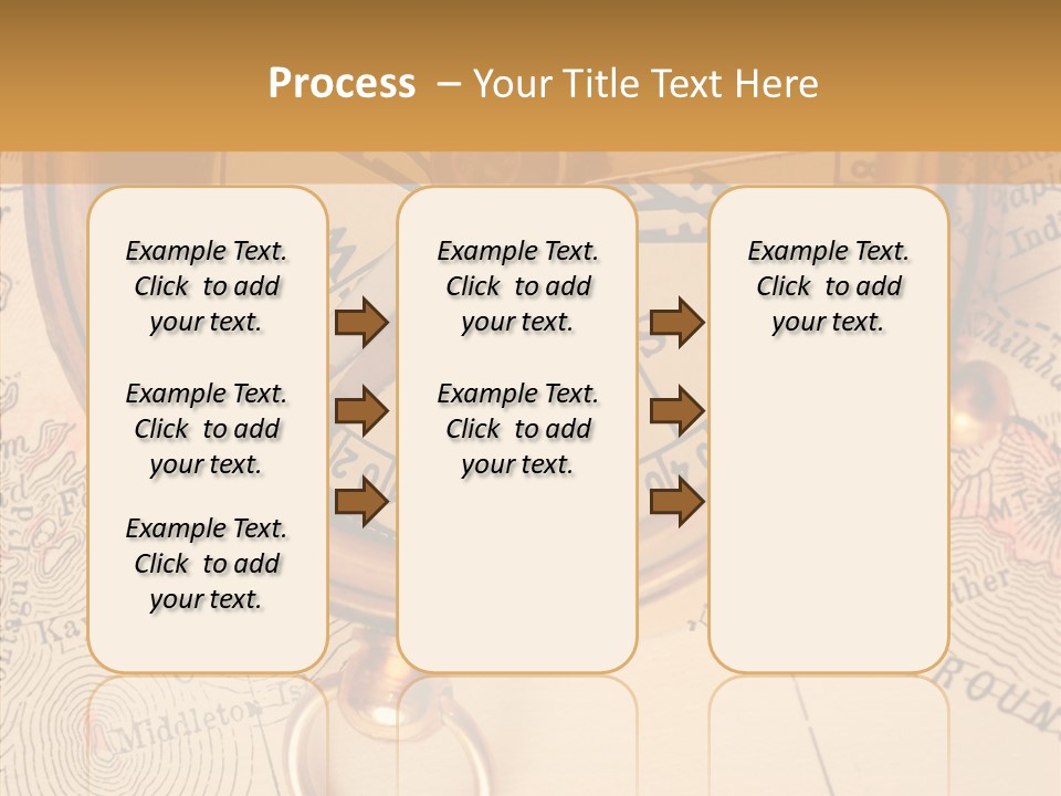 Travel Map Way PowerPoint Template