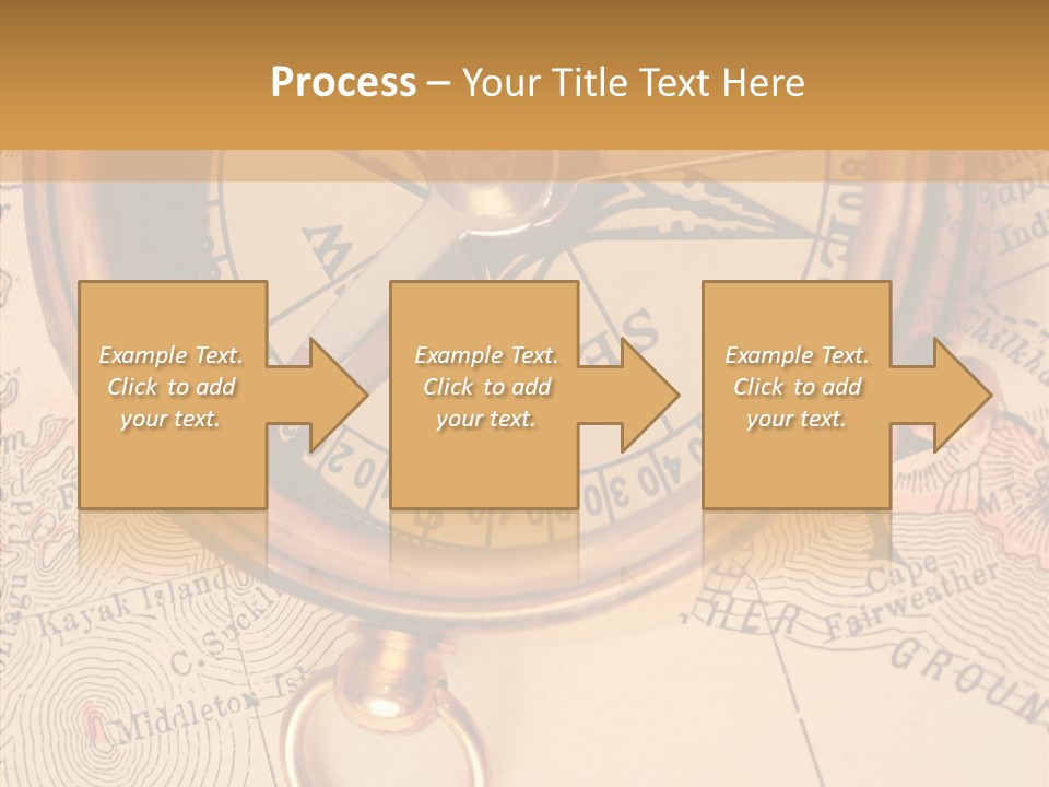 Travel Map Way PowerPoint Template
