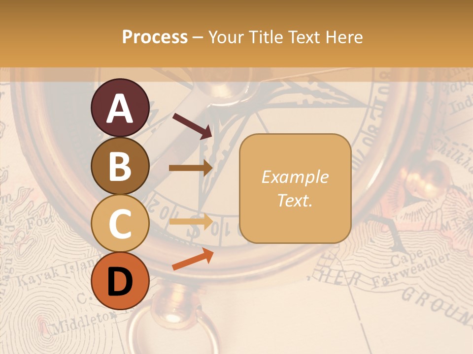 Travel Map Way PowerPoint Template