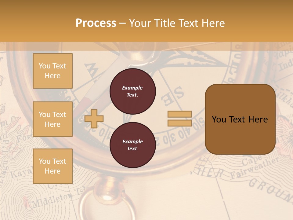 Travel Map Way PowerPoint Template