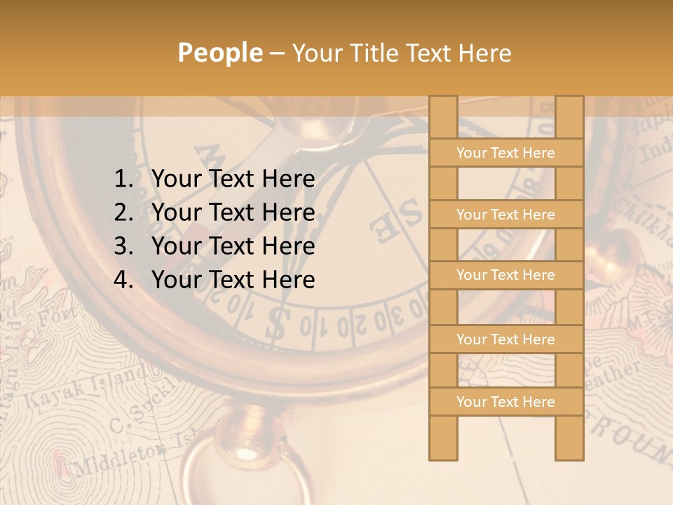 Travel Map Way PowerPoint Template