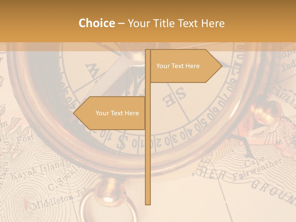 Travel Map Way PowerPoint Template