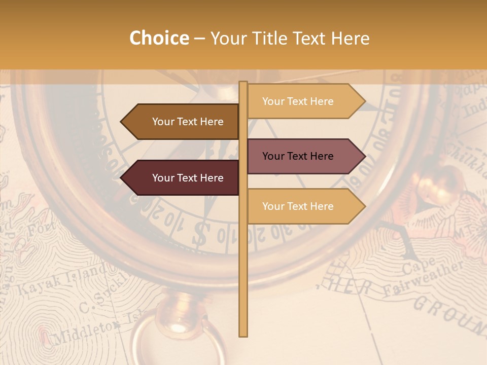 Travel Map Way PowerPoint Template