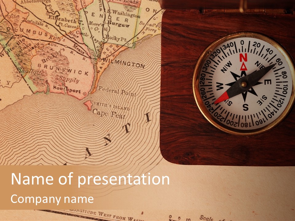 Survey Direction Locate PowerPoint Template