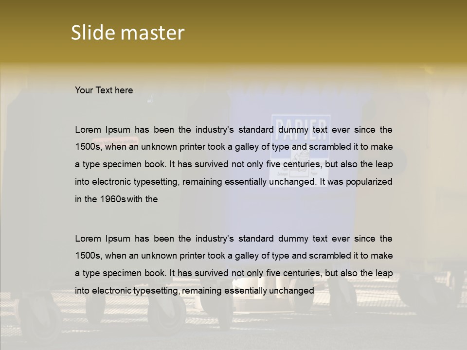 Blue Green Garbage PowerPoint Template