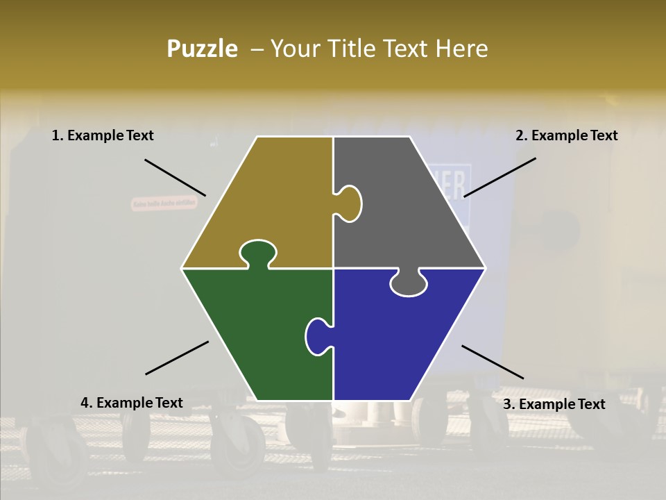 Blue Green Garbage PowerPoint Template