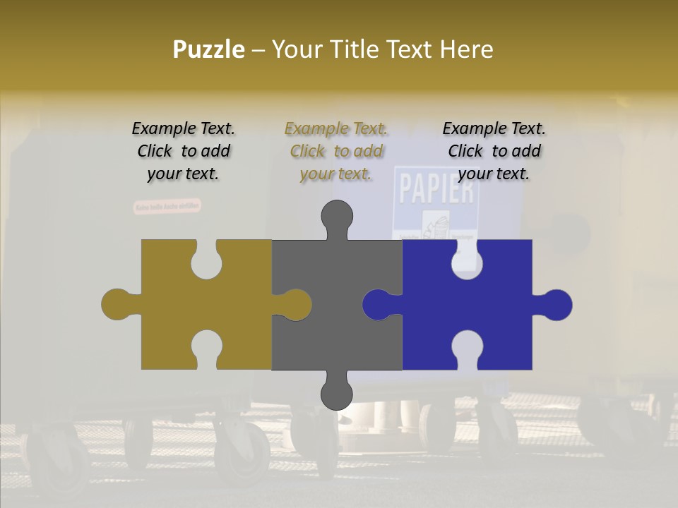 Blue Green Garbage PowerPoint Template