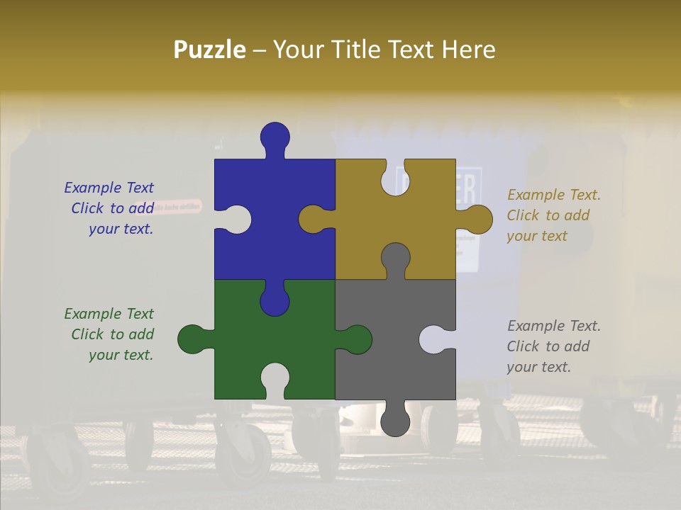 Blue Green Garbage PowerPoint Template