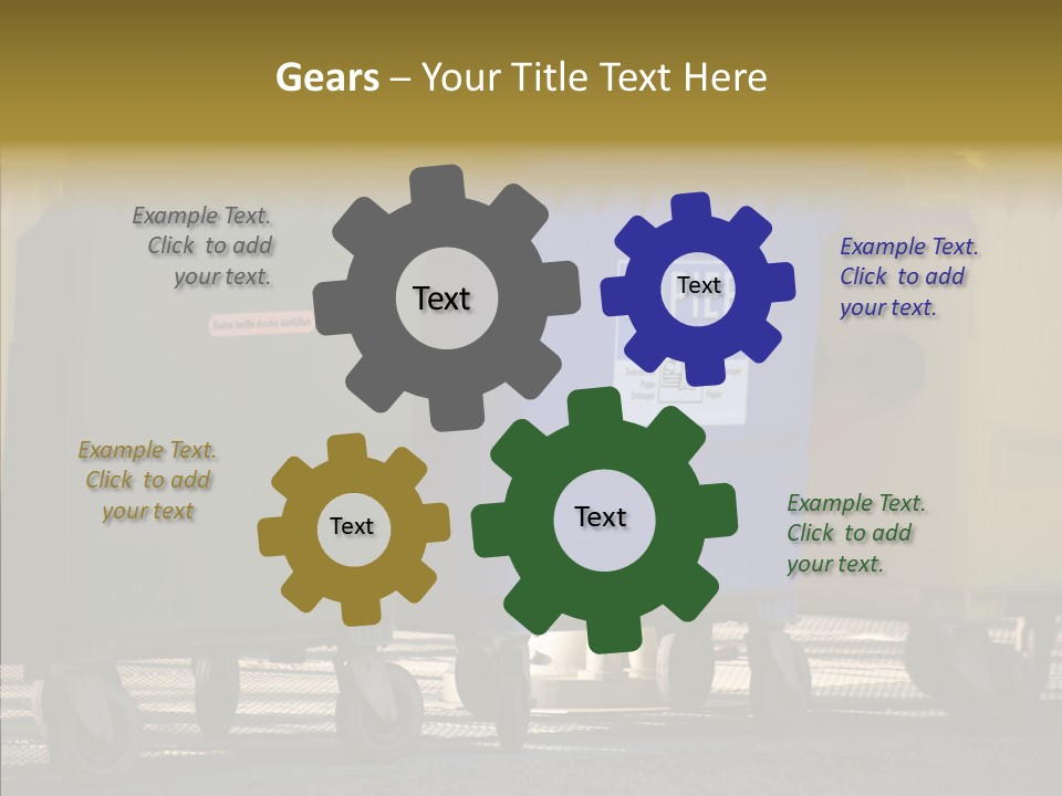 Blue Green Garbage PowerPoint Template