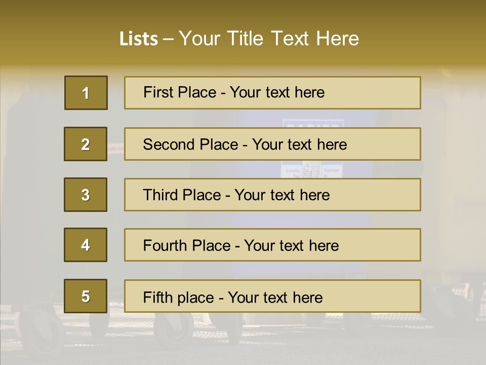 Blue Green Garbage PowerPoint Template