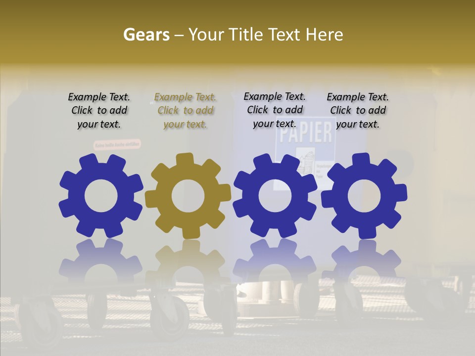 Blue Green Garbage PowerPoint Template